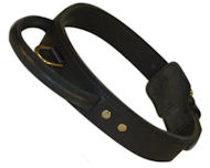 Latigo Leather Agitation Dog Collar With Handle for Cane Corso